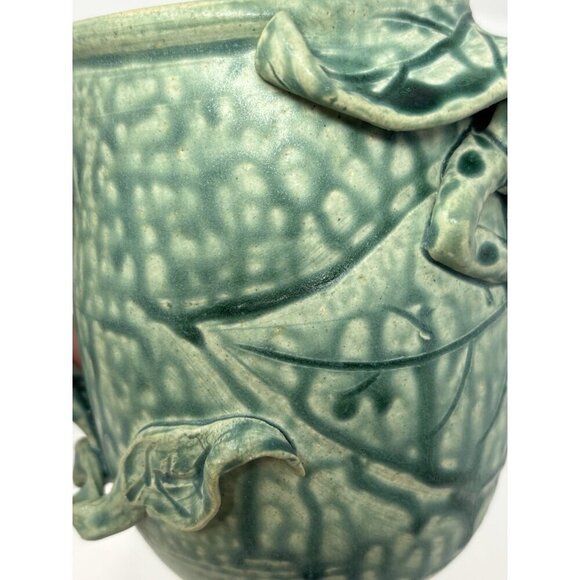 Handmade Art Pottery Green Lizard Mug Unique Ceramic Coffee Cup - Picture 8 of 13